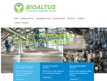 Tablet Screenshot of bioaltus.com